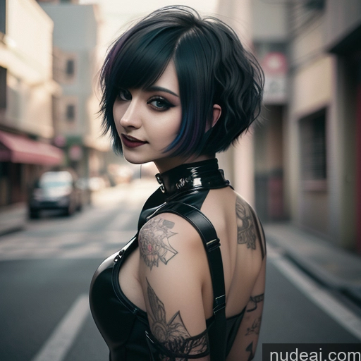 related ai porn images free for Short Hair Huge Boobs Big Ass Gothic Punk Girl Laughing 30s 40s Rainbow Haired Girl Green Hair Middle Eastern Close-up View Nude