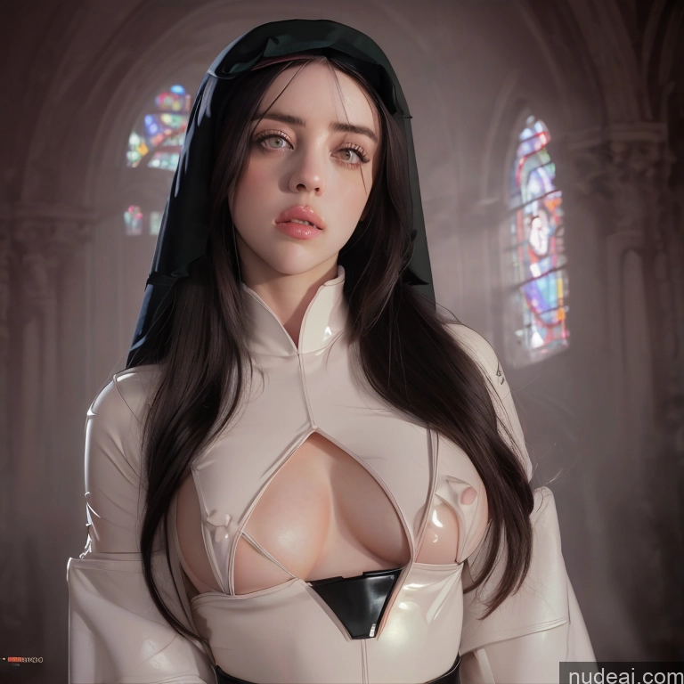 related ai porn images free for Billie Eilish Nun Oufit With Breast Curtains (Houshou Marine Style) Dark Lighting Suspension Bj_Devil_angel 20s Church