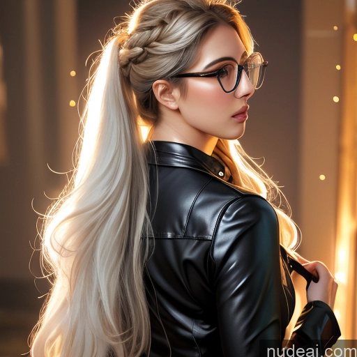 related ai porn images free for Woman Milf Athlete One Perfect Boobs Beautiful Glasses Perfect Body Long Hair Serious Blonde White Hair Braided Hungarian Italian Leather Jacket Mini Skirt Cleavage Back View Blowjob 70s