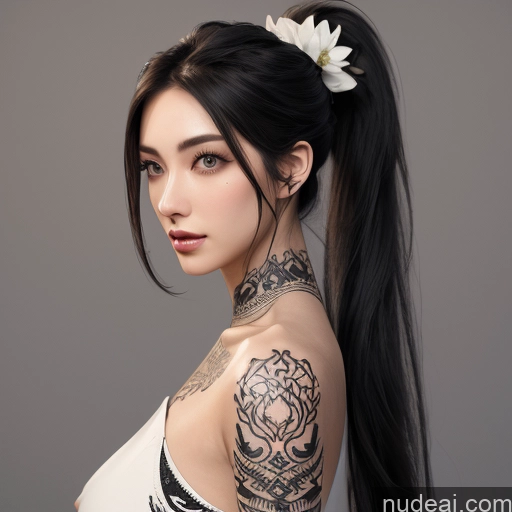 Woman 18 Two Beautiful Tattoos Perfect Boobs Skinny Big Ass Long Hair Orgasm Black Hair Vietnamese 3d Bathroom Side View Nude Detailed Blowjob Cumshot