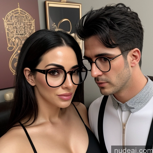 related ai porn images free for Two Huge Boobs Perfect Boobs Beautiful Glasses Big Ass 30s Sexy Face Seductive Black Hair Straight Latina Film Photo Bedroom Front View Cumshot Nude Woman + Man