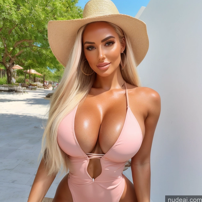 related ai porn images free for Huge Boobs Bimbo T-pose Nude Tanned Skin Pubic Hair Busty Human SexToy Afingering Two Several