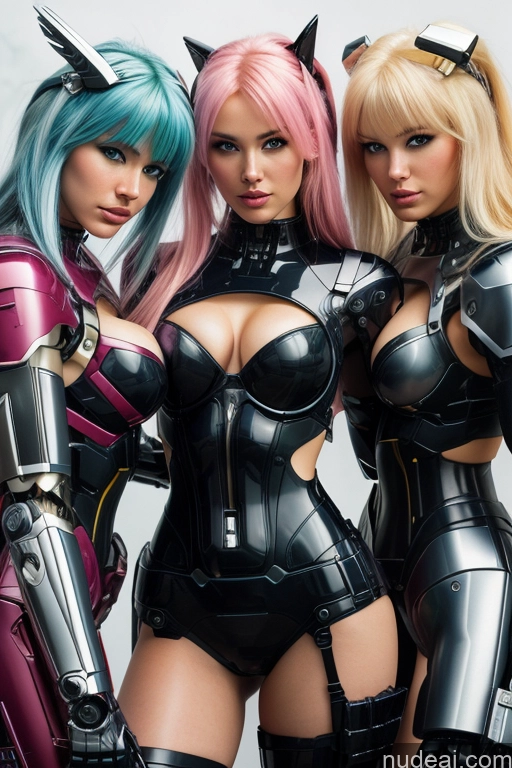 related ai porn images free for 18 Perfect Boobs Blonde Bright Lighting SuperMecha: A-Mecha Musume A素体机娘 Rainbow Haired Girl