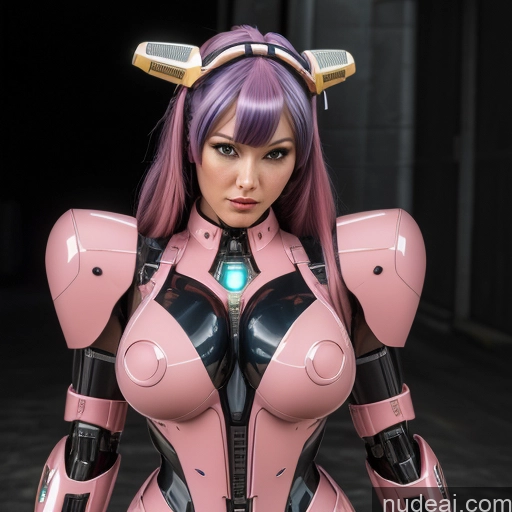 related ai porn images free for SuperMecha: A-Mecha Musume A素体机娘 Symix Preview Rainbow Haired Girl Huge Tits, Hard Nipples