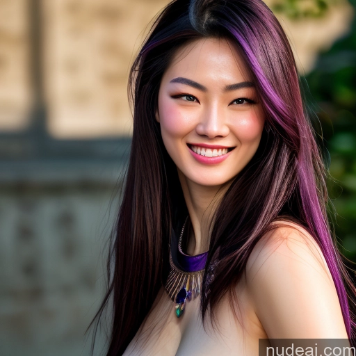 related ai porn images free for MuQingQing Kasumi 18 Happy Purple Hair Nude