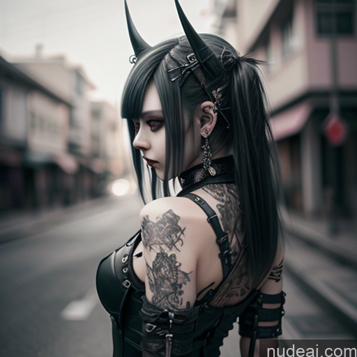 Gothic Punk Girl Succubus