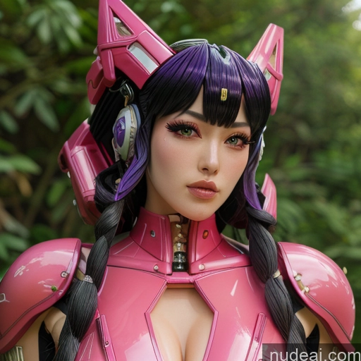 Plastic And Latex SuperMecha: A-Mecha Musume A素体机娘 Purple Hair