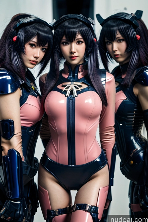 ai nude image of pics of 1girl Hu Tao: Genshin Impact Cosplayers SuperMecha: A-Mecha Musume A素体机娘 Blue Hair