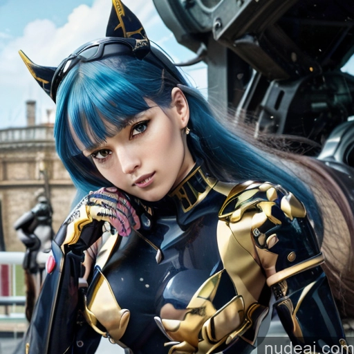 related ai porn images free for Equitation Vintage SuperMecha: A-Mecha Musume A素体机娘 FGOKAMAV Blue Hair