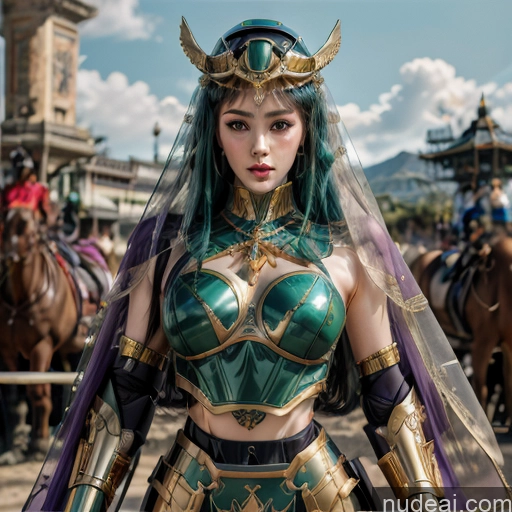 related ai porn images free for Equitation Vintage SuperMecha: A-Mecha Musume A素体机娘 Blue Hair Green Hair Purple Hair China Goddess Fashion