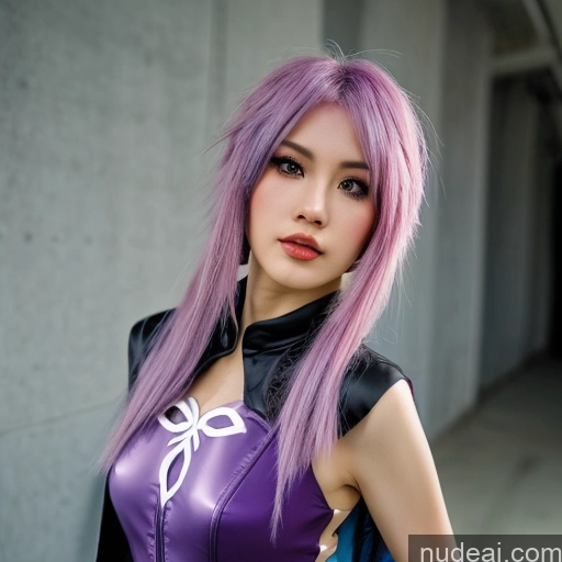 ai nude image of pics of 1girl Hu Tao: Genshin Impact Cosplayers White Hair Blue Hair Green Hair Purple Hair Pink Hair