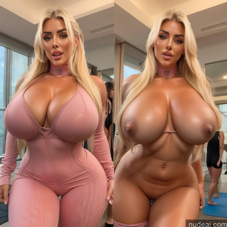 related ai porn images free for Two Huge Boobs Yoga Pants Laughing Detailed Onoff Blonde Several T-pose Bimbo Back View Meadow