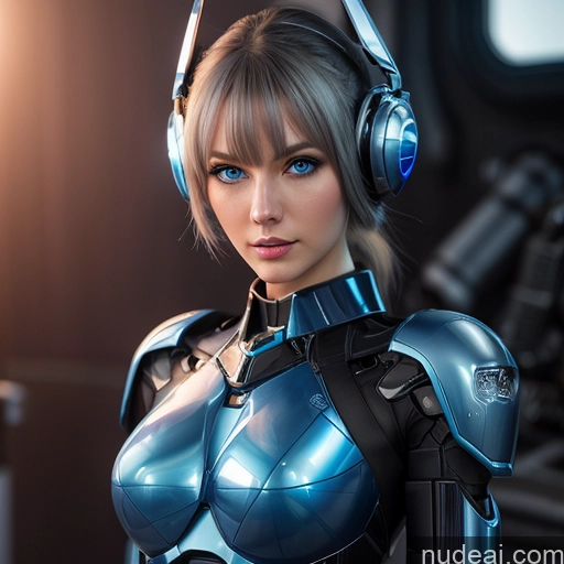 ai nude image of pics of Science Fiction Style Dream Mecha Girl Deep Blue Eyes REN: A-Mecha Musume A素体机娘