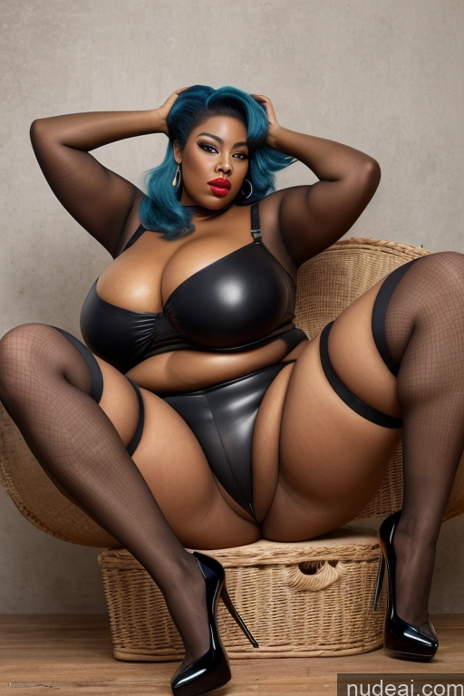 related ai porn images free for Woman One Model Busty Fat Chubby Long Legs Lipstick Beautiful 80s Pouting Lips Blue Hair Bangs African Black 3d Skin Detail (beta) Spreading Legs Stockings High Heels Topless Partially Nude Cleavage Nude Bikini Detailed