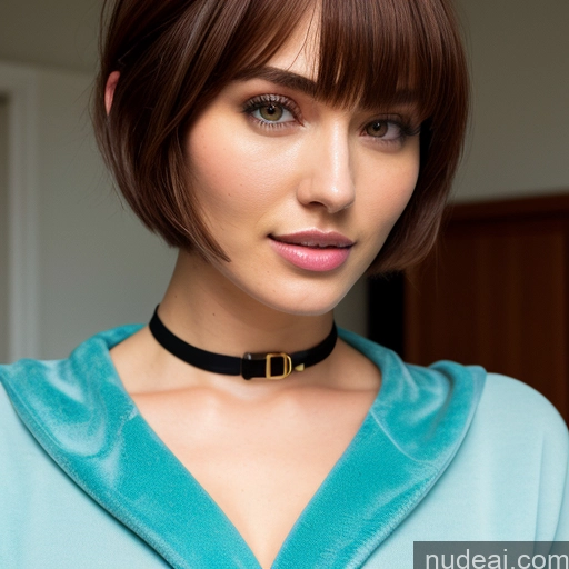 ai nude image of pics of Sorority One Small Tits Small Ass Skinny Short Hair 18 Messy Bangs Irish Dutch Choker Front View Ginger Bathrobe Thong Bedroom Fairer Skin