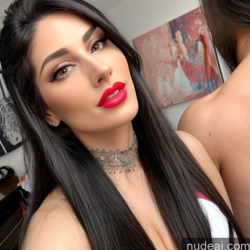 related ai porn images free for Milf Woman + Man Two Huge Boobs Lipstick Thick Long Hair 40s Seductive Black Hair Straight Bangs French Bedroom Close-up View Cumshot Blowjob Nude Topless