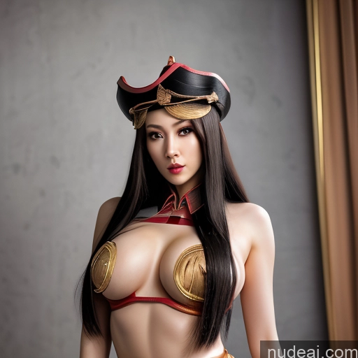 Helmdef, Hat, Military, White Shorts, White Gloves, Nude Erotic-Jiangshi-China-Zombie RealDownblouse MuQingQing