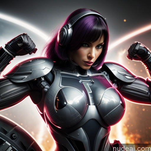 related ai porn images free for Cyborg Woman Bobcut Asian Latina Neon Lights Clothes: Purple Front View Black Hair Purple Hair Mech Suit Sci-fi Armor Bodybuilder Busty Space Suit Abs SuperMecha: A-Mecha Musume A素体机娘 Battlefield