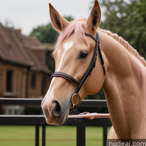 ai nude image of pics of Nude Wooden Horse Looking At Sky