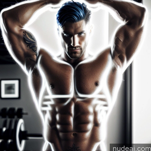 related ai porn images free for Deep Blue Eyes Blue Hair Neon Lights Clothes: Blue Woman Busty Abs Tattoos Neon Lights Clothes: Purple Front View Bodybuilder