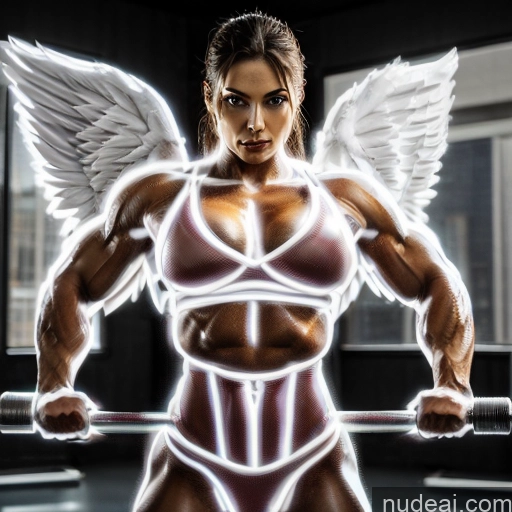 related ai porn images free for Superhero Neon Lights Clothes: Blue Neon Lights Clothes: Purple Woman Bodybuilder Busty Abs Front View Perfect Boobs Captain Marvel Cosplay Muscular Angel Has Wings Hawkgirl