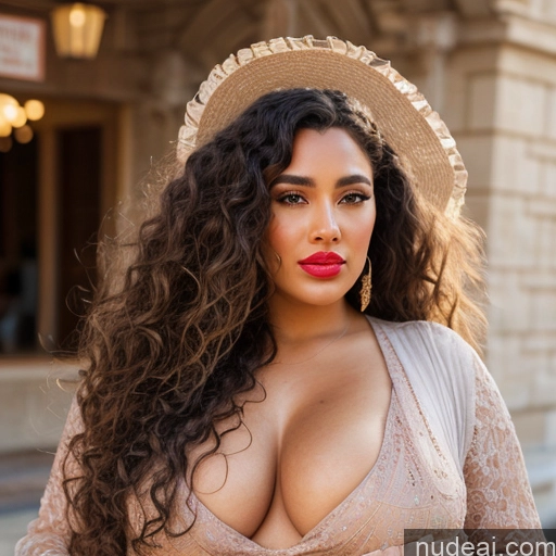 ai nude image of pics of Several Huge Boobs Busty Lipstick Big Ass Thick Chubby Big Hips Curly Hair Long Hair Pubic Hair Dark Skin Tanned Skin Skin Detail (beta) Vintage 3d Nude Bdsm Gold Jewelry Detailed