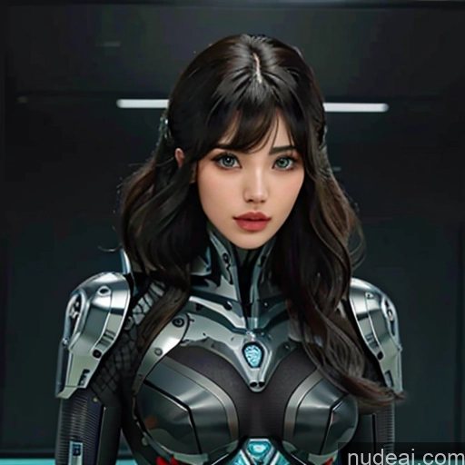 Bangs Wavy Hair Cyberhelmet V3