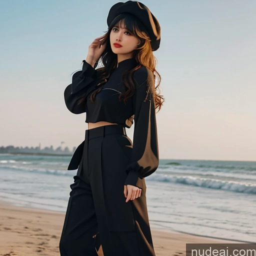 related ai porn images free for Bangs Wavy Hair Looking At Sky Ahanhatbinh Clothing, Nhat Binh Clothing, Clothes, Hat, Pants, Wide Sleeves, Long Sleeves