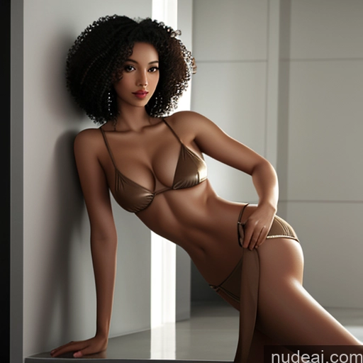 ai nude image of araffe woman in a bikini posing in a room pics of Woman One Perfect Boobs Beautiful Big Hips Perfect Body Big Ass Curly Hair Dark Skin 20s Seductive Black Hair African Casino Front View Jewelry Bright Lighting Dark Lighting Tall Short Hair Nude Black White Dutch