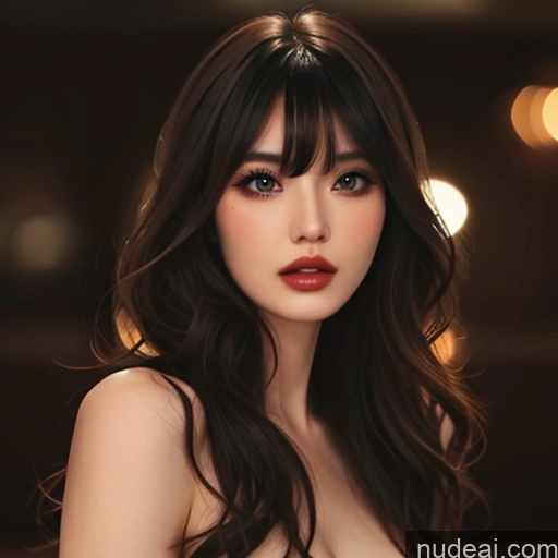 related ai porn images free for Bangs Wavy Hair Nude Devil