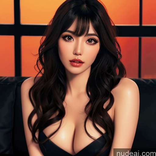 related ai porn images free for Bangs Wavy Hair Nude Devil