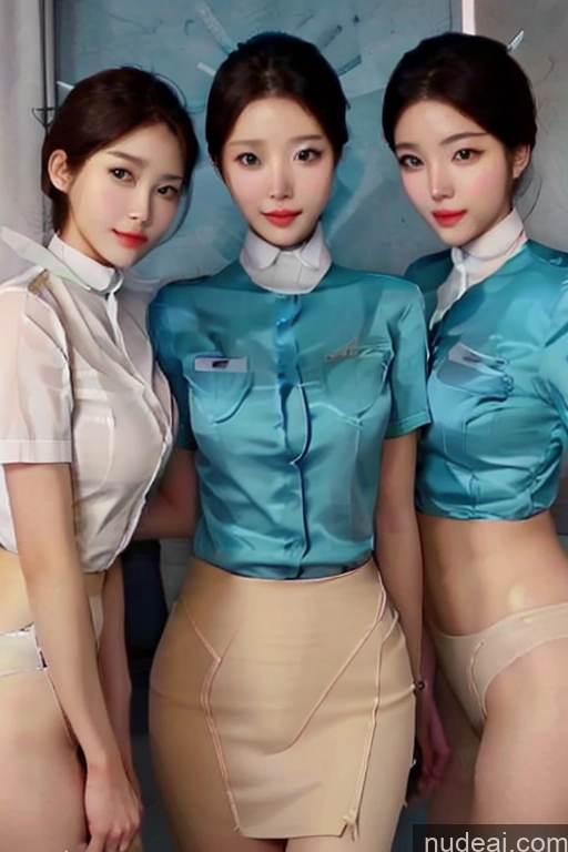 Nude 18 Stewardess Uniform