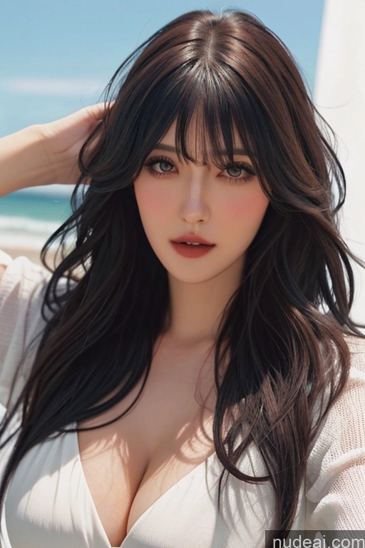 related ai porn images free for Bangs Wavy Hair Looking At Sky Vampire