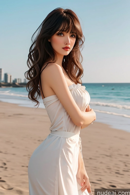 related ai porn images free for Looking At Sky Bangs Wavy Hair Beach Nude Dirndl