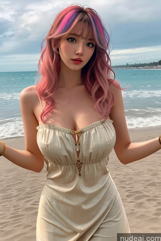 related ai porn images free for Looking At Sky Bangs Wavy Hair Beach Nude Dirndl Gold Jewelry Rainbow Haired Girl