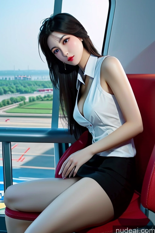 related ai porn images free for MuQingQing Looking At Sky Flight Attendant