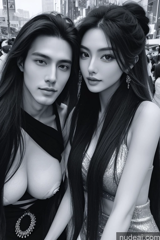 ai nude image of two asian women posing for a picture in a city pics of Long Hair Beautiful Perfect Boobs 18 Black Hair Chinese Front View Cumshot Two Nude Spreading Legs Beach Ponytail Orgasm Small Tits Woman Woman + Man