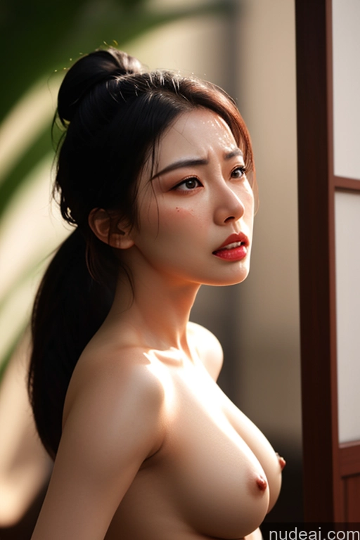 ai nude image of nude asian woman with big breast posing in front of a window pics of Milf One Small Tits Short Big Ass Oiled Body 40s Angry Black Hair Hair Bun Asian Skin Detail (beta) Front View Nude Blowjob