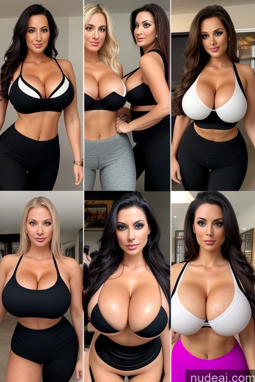 related ai porn images free for Several Yoga Pants Busty Huge Boobs Blonde Brunette Black Hair Two Swedish