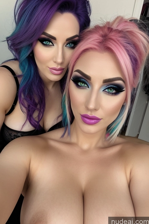 related ai porn images free for Several Busty Rainbow Haired Girl