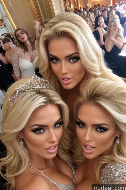 related ai porn images free for Miss Universe Model Huge Boobs 20s Two Several Party Mirror Selfie Blonde Shocked Close-up View Front View