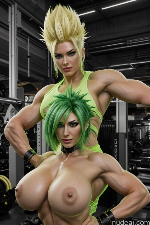 related ai porn images free for Super Saiyan Busty Neon Lights Clothes: Green Front View Green Hair Muscular Several Two Science Fiction Style Neon Lights Clothes: Red Neon Lights Clothes: Orange Battlefield Cyborg Woman Cosplay Martial Arts