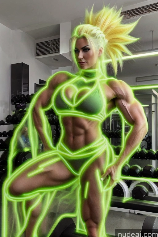 related ai porn images free for Super Saiyan Busty Neon Lights Clothes: Green Front View Green Hair Muscular Several Two Woman Neon Lights Clothes: Yellow