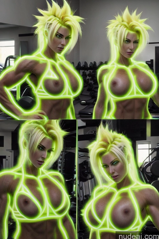 related ai porn images free for Super Saiyan Busty Neon Lights Clothes: Green Front View Green Hair Muscular Several Two Neon Lights Clothes: Yellow Science Fiction Style Woman