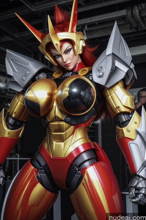 related ai porn images free for Super Saiyan 4 Busty Woman Front View Muscular Several Two Science Fiction Style Cosplay Neon Lights Clothes: Red SuperMecha: A-Mecha Musume A素体机娘