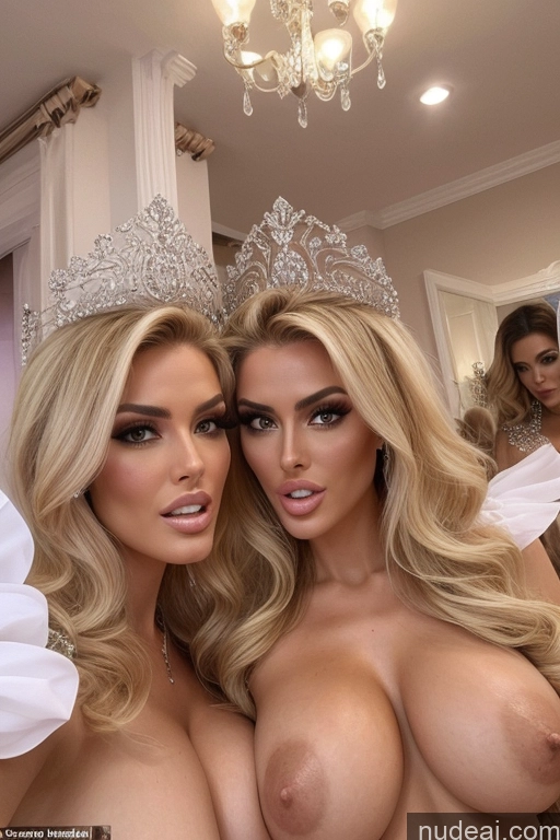 related ai porn images free for Miss Universe Model Huge Boobs Perfect Boobs 20s Two Several Party Mirror Selfie Blonde Close-up View Shocked Soft + Warm Front View