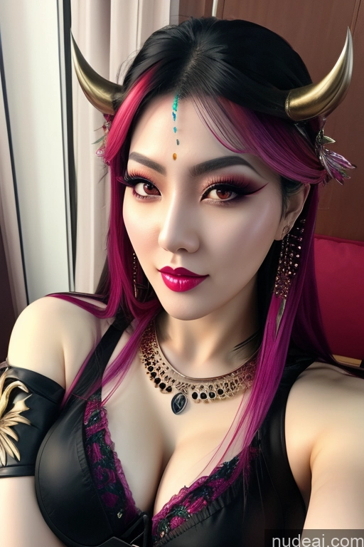 related ai porn images free for MuQingQing Big Hips Rainbow Haired Girl Devil