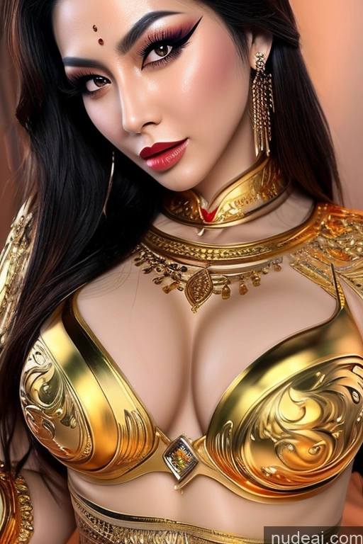 related ai porn images free for MuQingQing Big Hips Gold Jewelry Diamond Jewelry Bodypaint