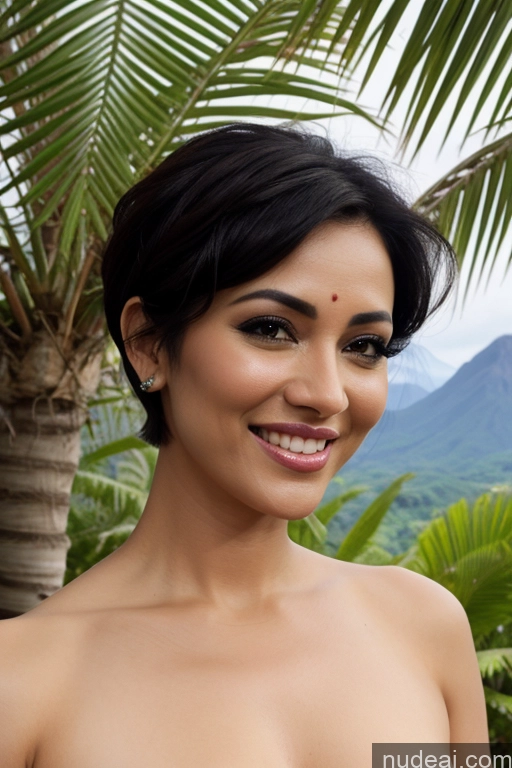 ai nude image of smiling woman in a strapless dress standing in front of a mountain pics of Jungle Fairer Skin Straight Mountains Lake Black Hair Indonesian Woman Indian Pubic Hair Small Tits Hair Bun Polynesian Seductive Sexy Face Happy 50s Sari Painting Short Hair Front View Nude