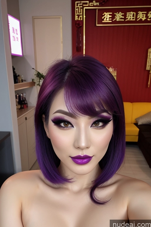 related ai porn images free for Chinese Purple Hair Several